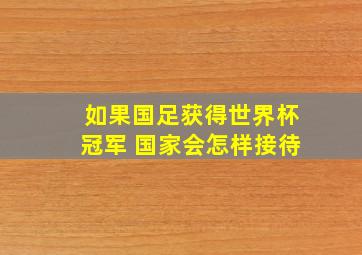 如果国足获得世界杯冠军 国家会怎样接待